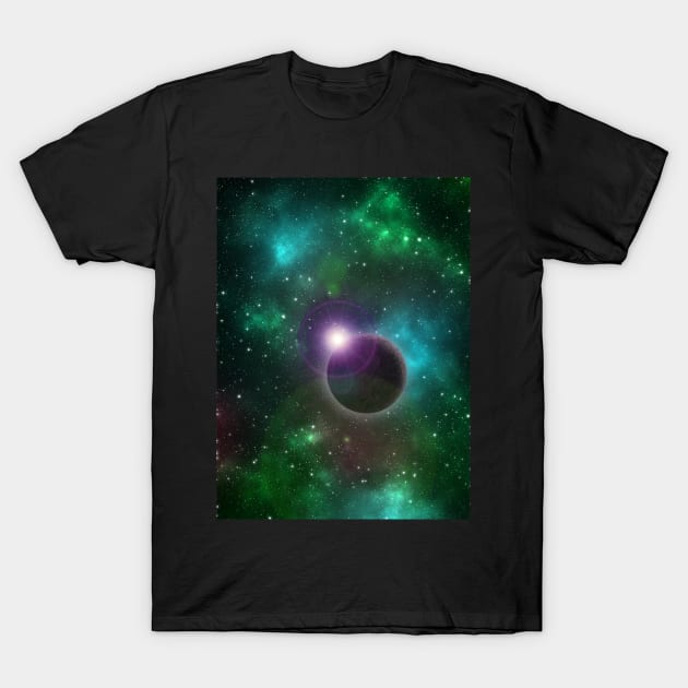 Unique Space Odyssey T-Shirt - Green T-Shirt by The Black Panther